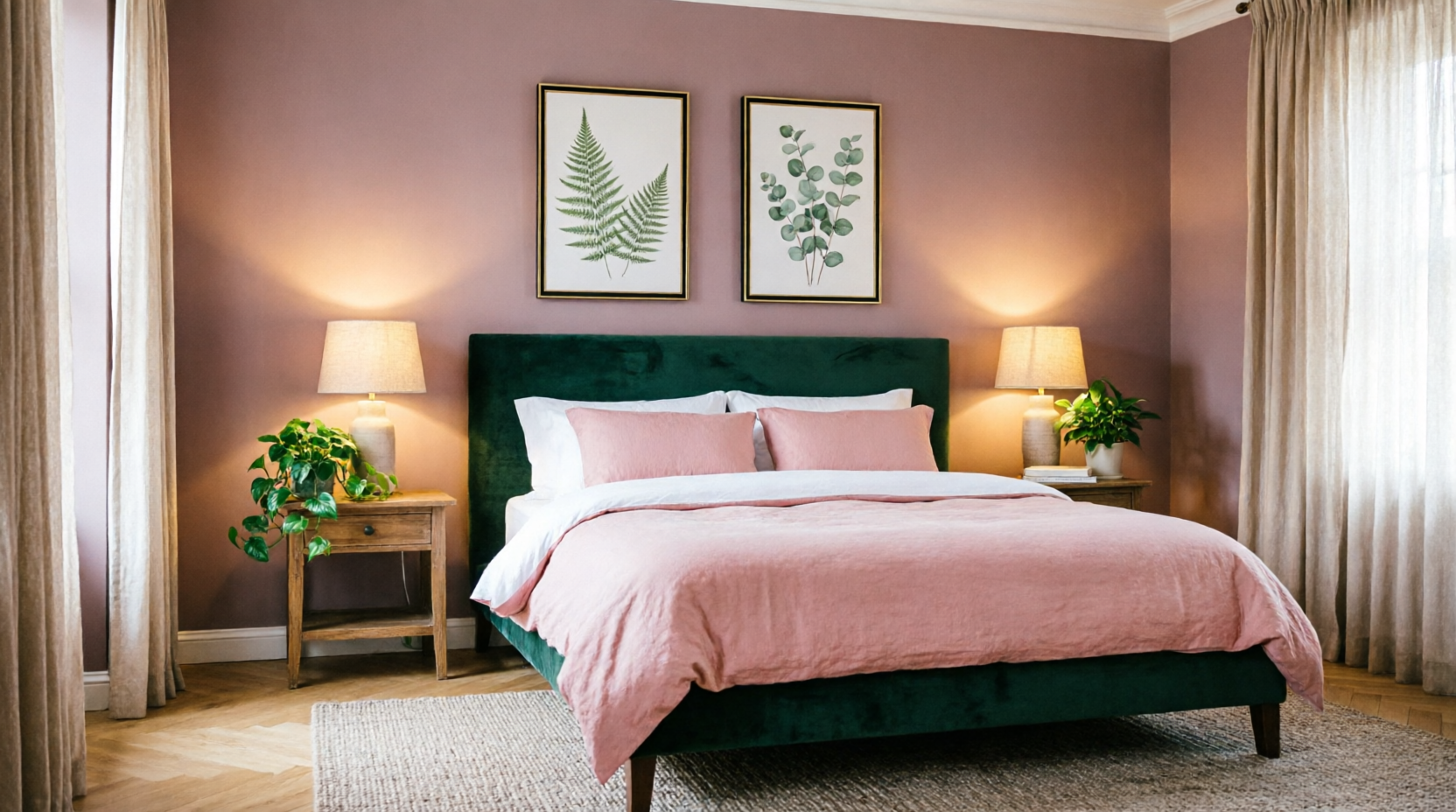 Зеленая кровать