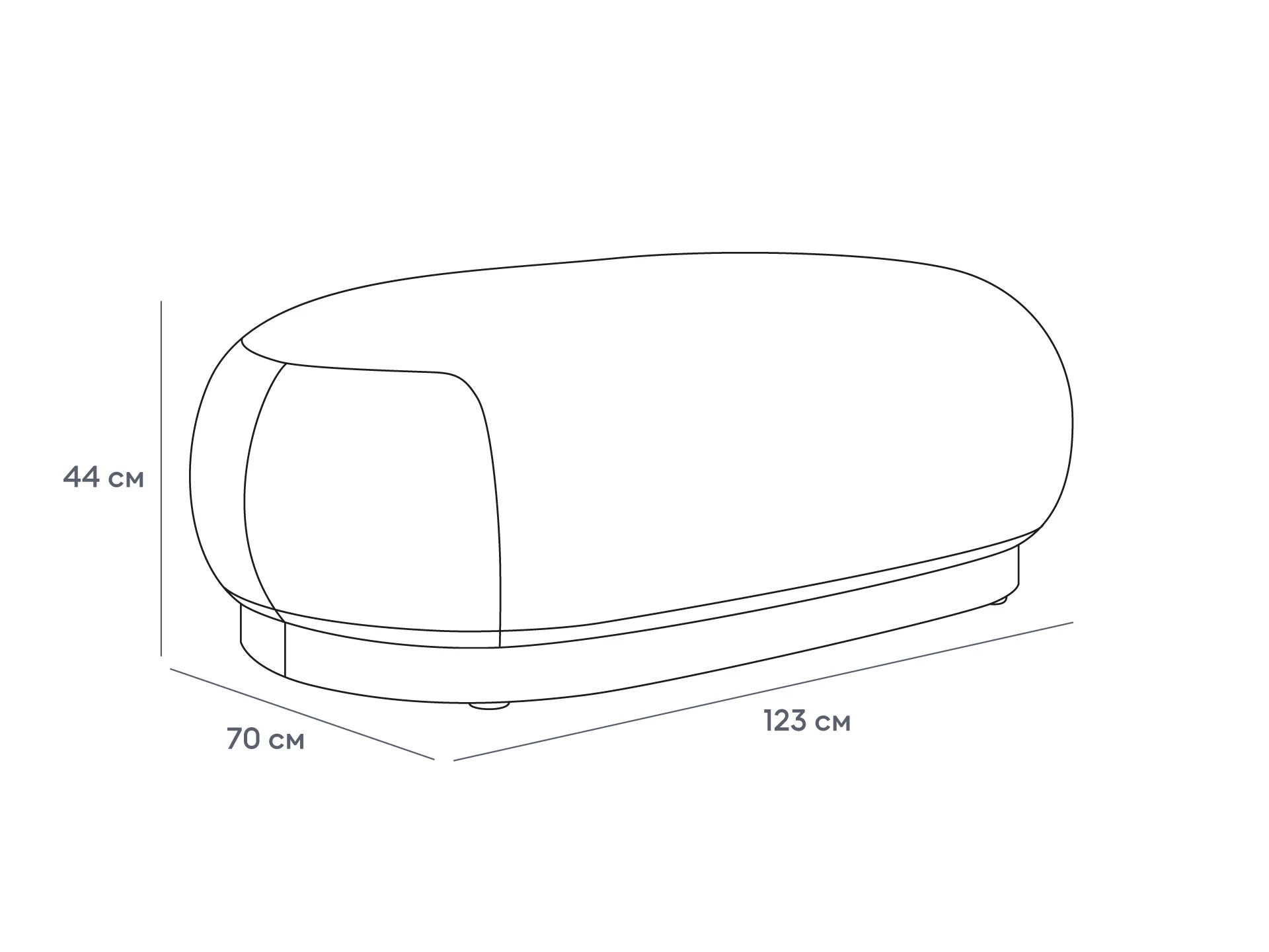 Банкетка Lucca в интерьере в Москве Банкетка Lucca в интерьере