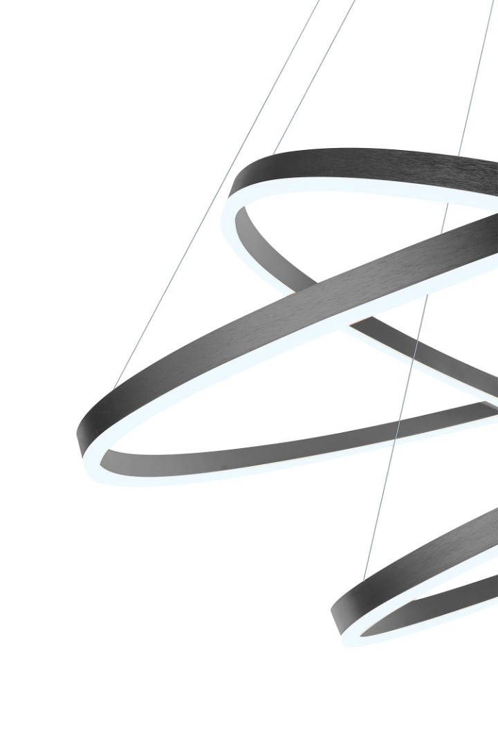 фото Люстра Orblaze 3 rings 800 black