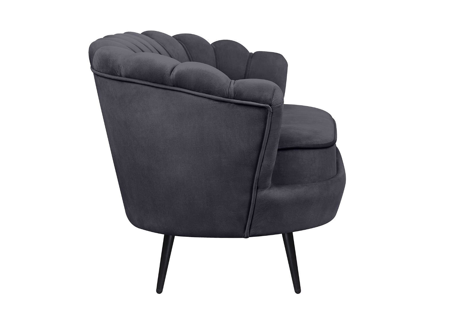 заказать Дизайнерский диван Pearl Double Black на черных ножках