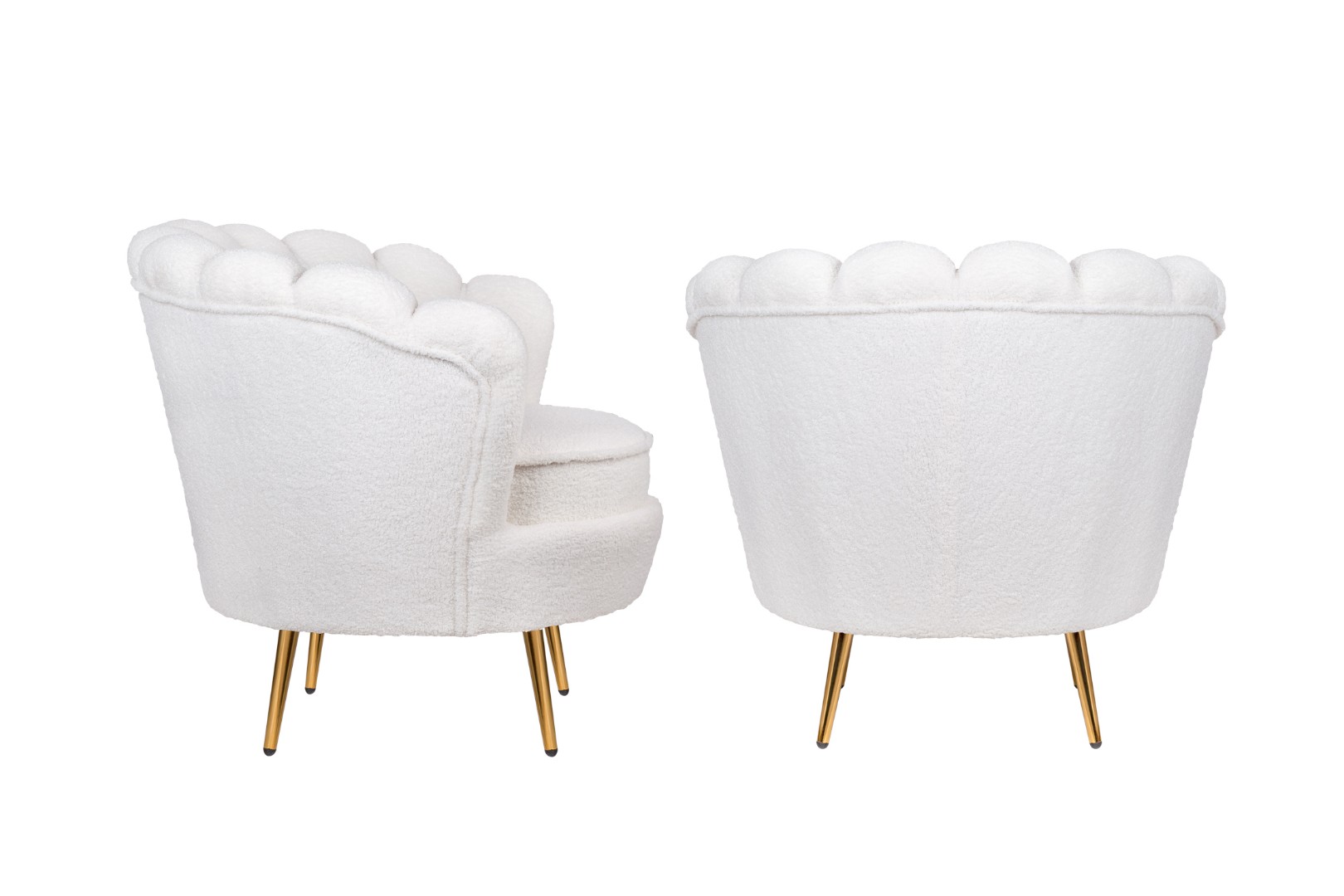 заказать Комплект кресел ракушка Pearl White Boucle