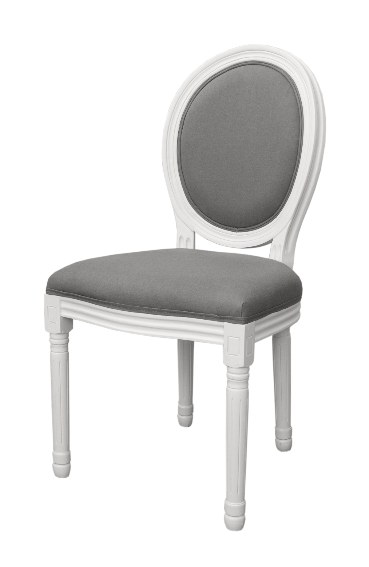 Дизайнерский обеденный стул Volker Grey and White в интернет-магазине