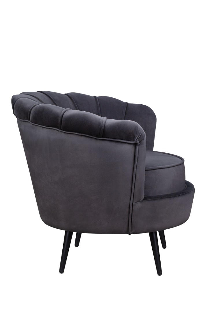 заказать Низкое кресло ракушка Pearl черный V2 в Москве заказать Низкое кресло ракушка Pearl черный V2