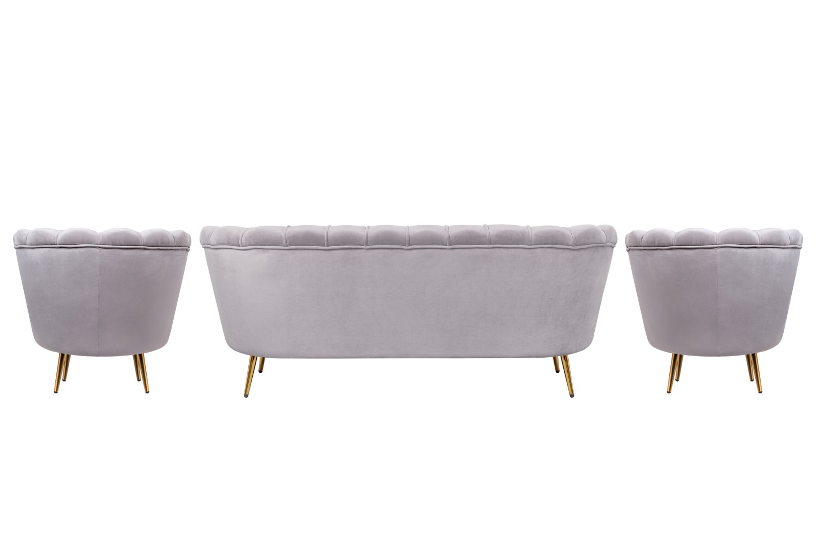 заказать Комплект кресел и дивана ракушка Pearl Triple Grey