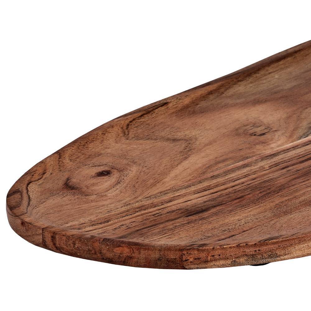 купить 427057 Тарелка декоративная FORLEYET, L400, B210, H15, дерево, натуральный в Москве купить 427057 Тарелка декоративная FORLEYET, L400, B210, H15, дерево, натуральный