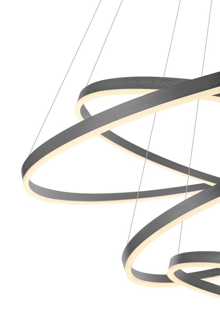 Люстра Orblaze 4 rings 1000 black в интернет-магазине