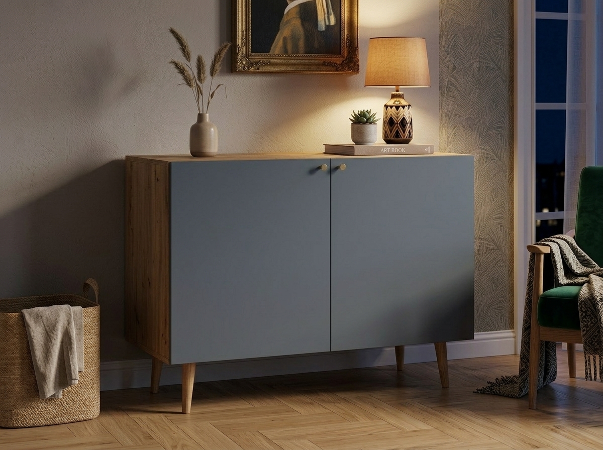 заказать Комод с принтом 3 "Бербер (Berber)" две дверки арт BB04/Print_5014