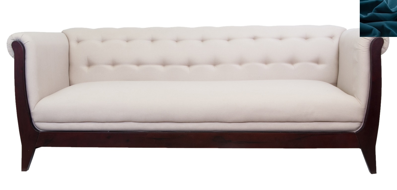 стильный Классический диван Delvin синий на заказ в Санкт-Петербурге