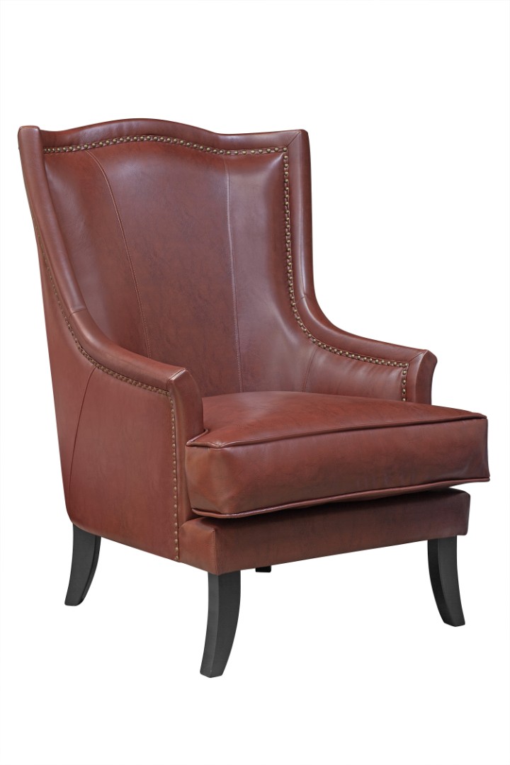 купить Кожаное кресло каминное Chester Brown V2