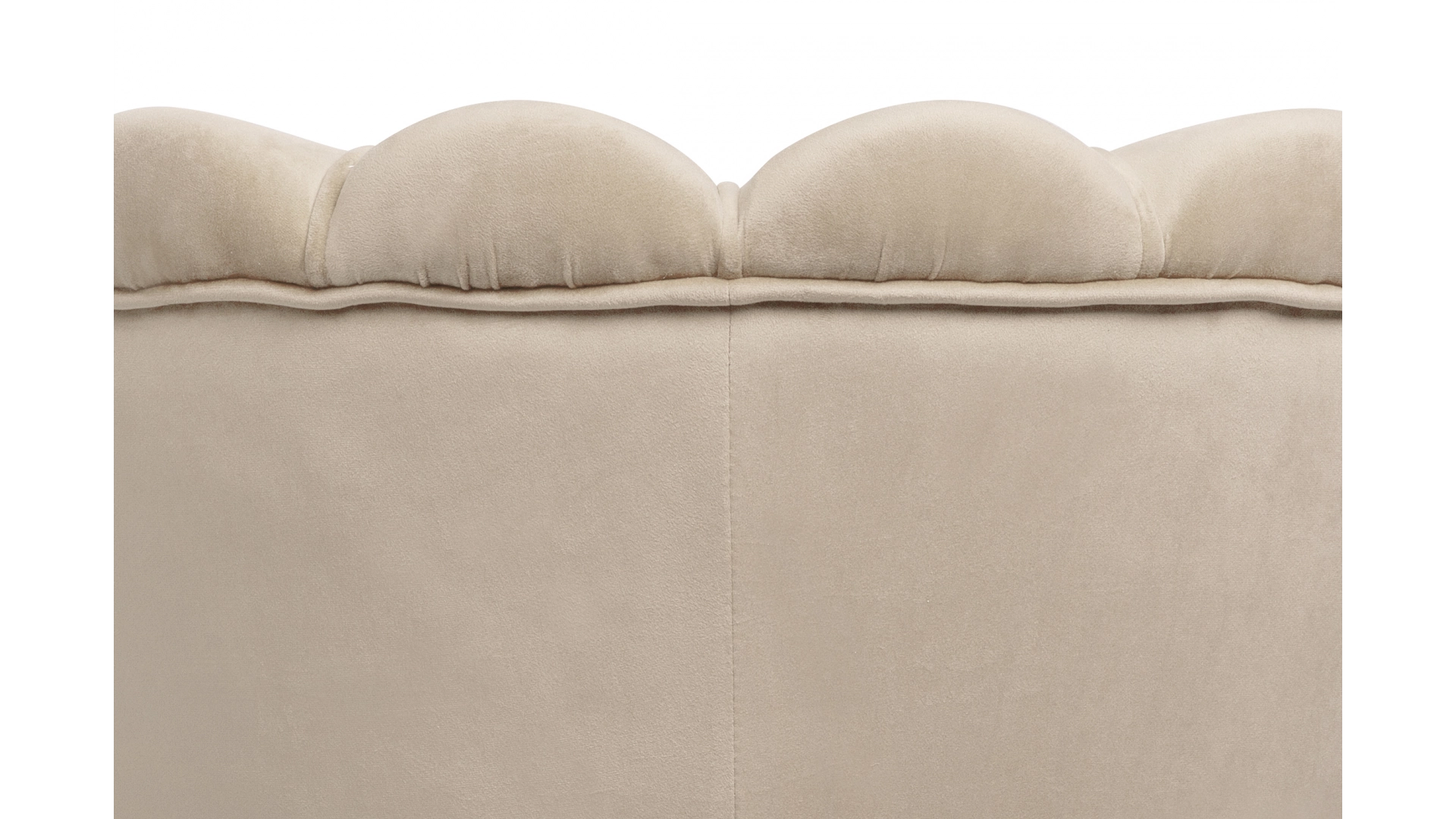 фото Низкое кресло ракушка Pearl Taupe на черных ножках