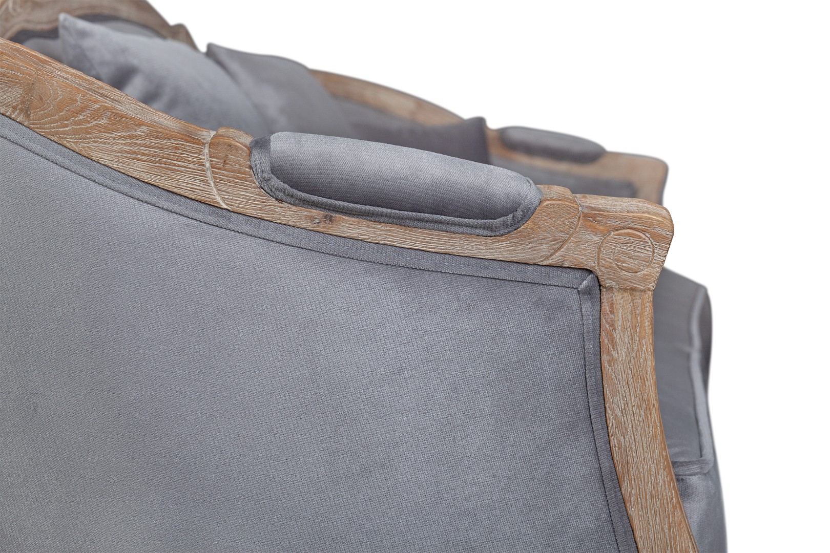 фото Прямой диван Darcy 3 серый в интерьере