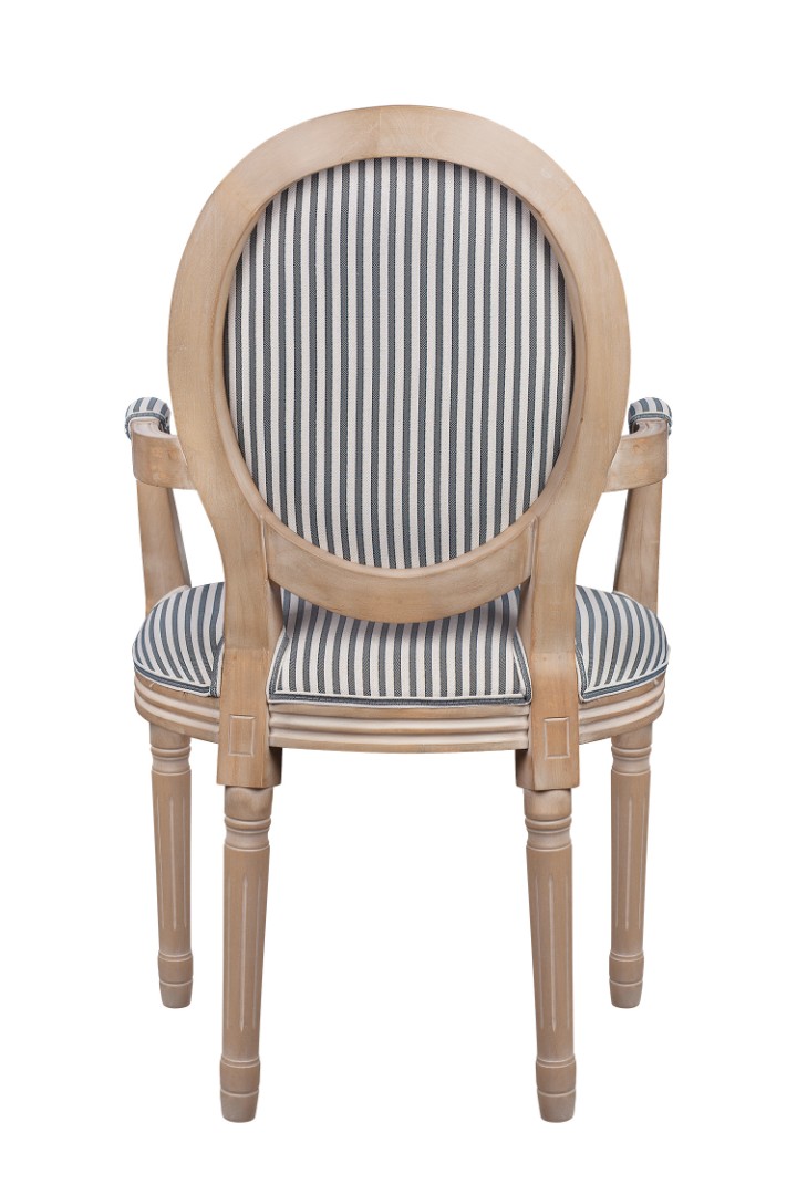 Мягкий стул с подлокотниками Volker Arm Black Pinstripe в интернет-магазине в Москве Мягкий стул с подлокотниками Volker Arm Black Pinstripe в интернет-магазине