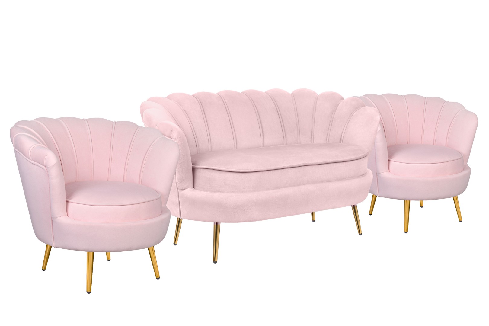 купить Комплект кресел и дивана ракушка Pearl Double Pink V2