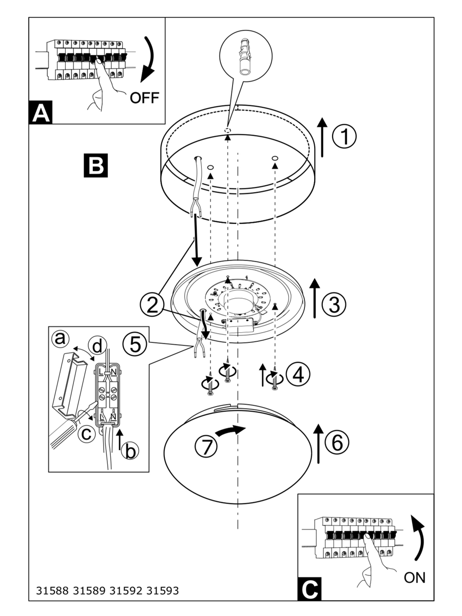 купить 31588 Светильник потолочный светодиодный PASTERI