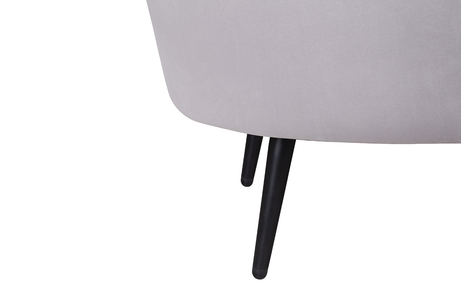 фото Диван ракушка Pearl Double Grey на черных ножках в интерьере в Москве фото Диван ракушка Pearl Double Grey на черных ножках в интерьере