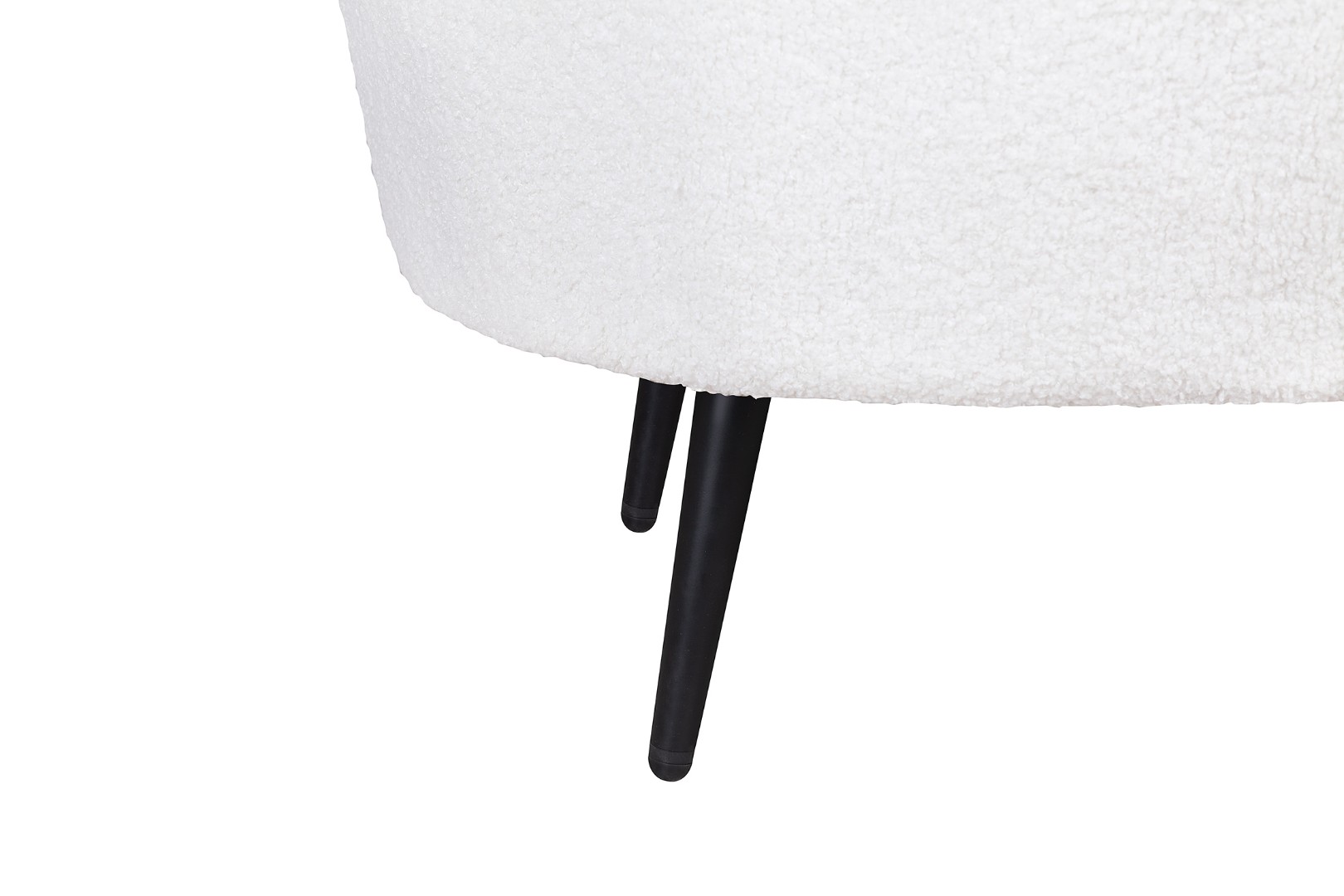 фото Диван ракушка для гостиниц Pearl Triple Boucle на черных ножках в интерьере в Москве фото Диван ракушка для гостиниц Pearl Triple Boucle на черных ножках в интерьере