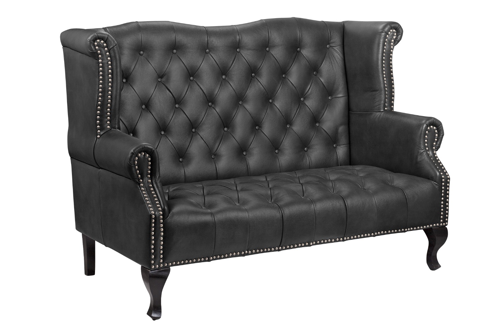 купить Кожаный дизайнерский диван лофт Royal Sofa Black в Москве купить Кожаный дизайнерский диван лофт Royal Sofa Black