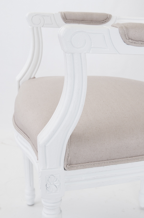 фото Мягкий стул с подлокотниками Diella Beige в Москве фото Мягкий стул с подлокотниками Diella Beige