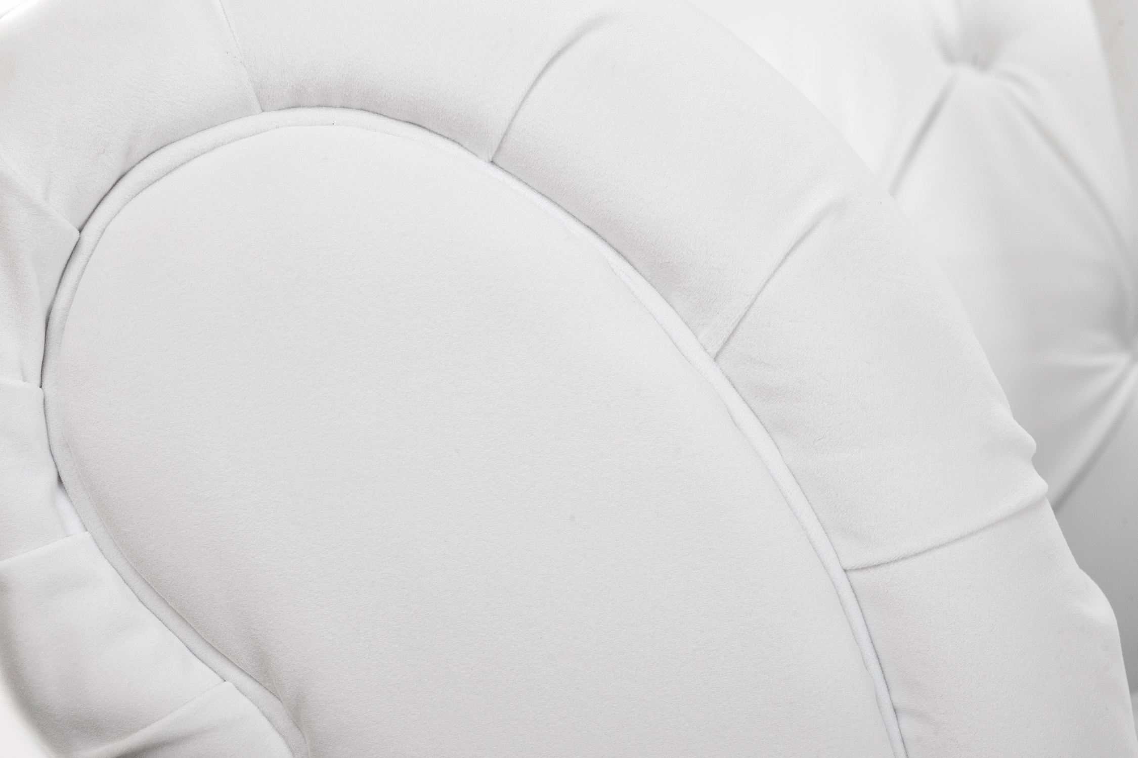 заказать Трехместный прямой диван мягкий арт-деко Neylan белый в интернет-магазине