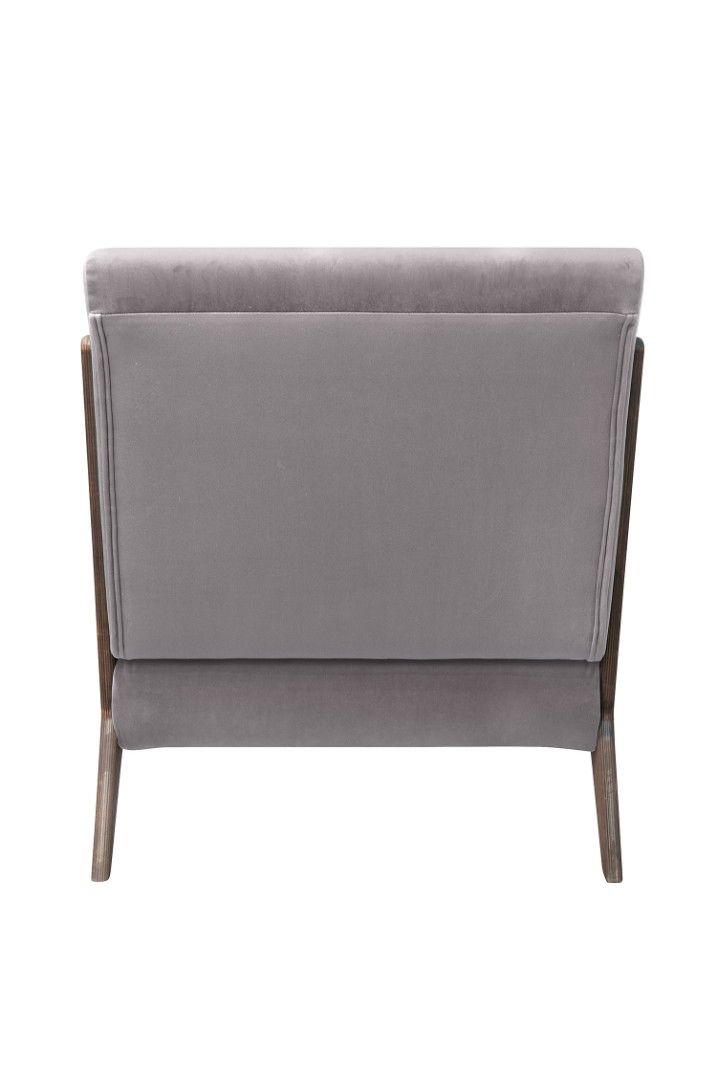 заказать Низкое кресло с деревянными подлокотниками Mody Grey серый в Москве заказать Низкое кресло с деревянными подлокотниками Mody Grey серый