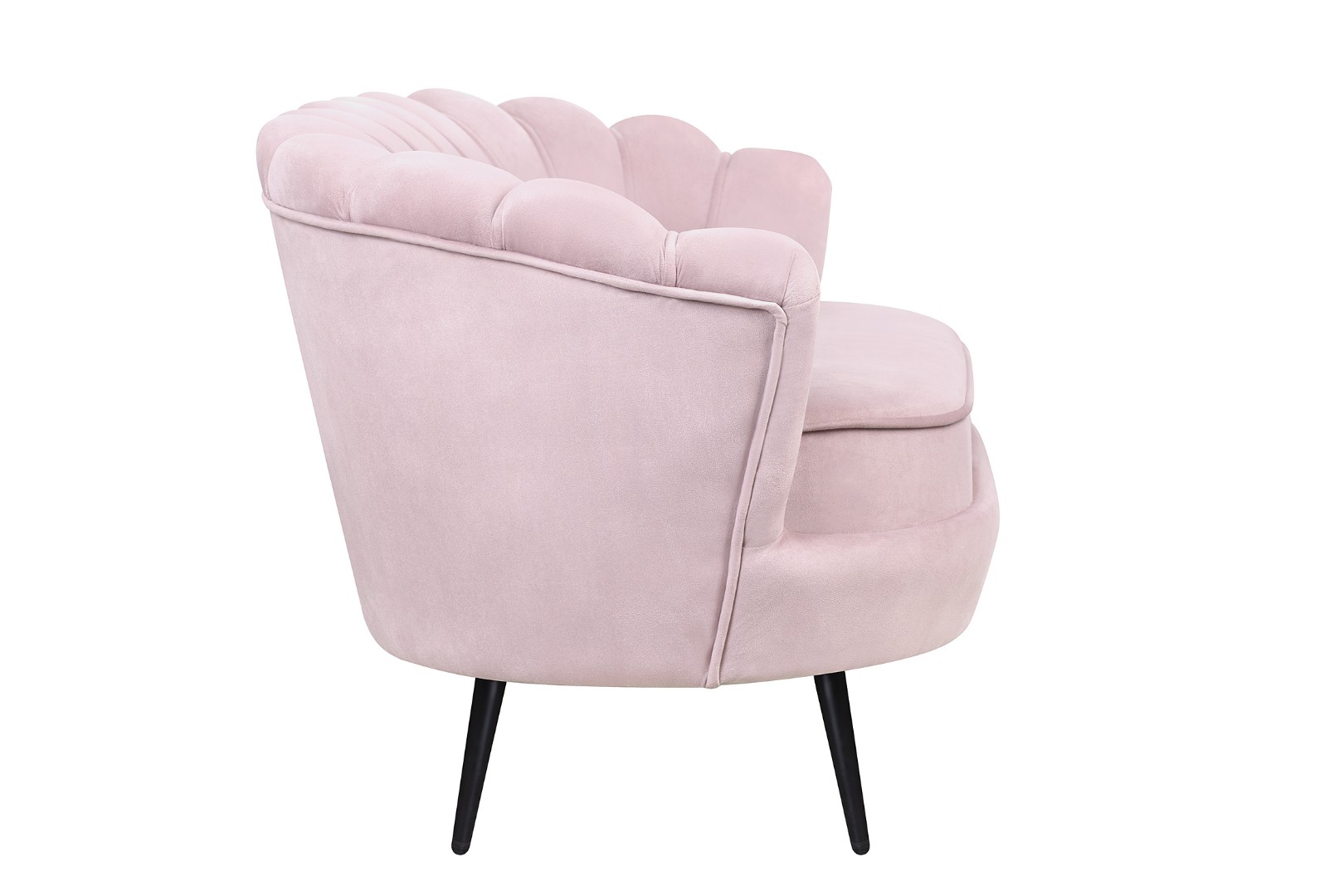 заказать Диван ракушка Pearl Double Pink на черных ножках в Москве заказать Диван ракушка Pearl Double Pink на черных ножках