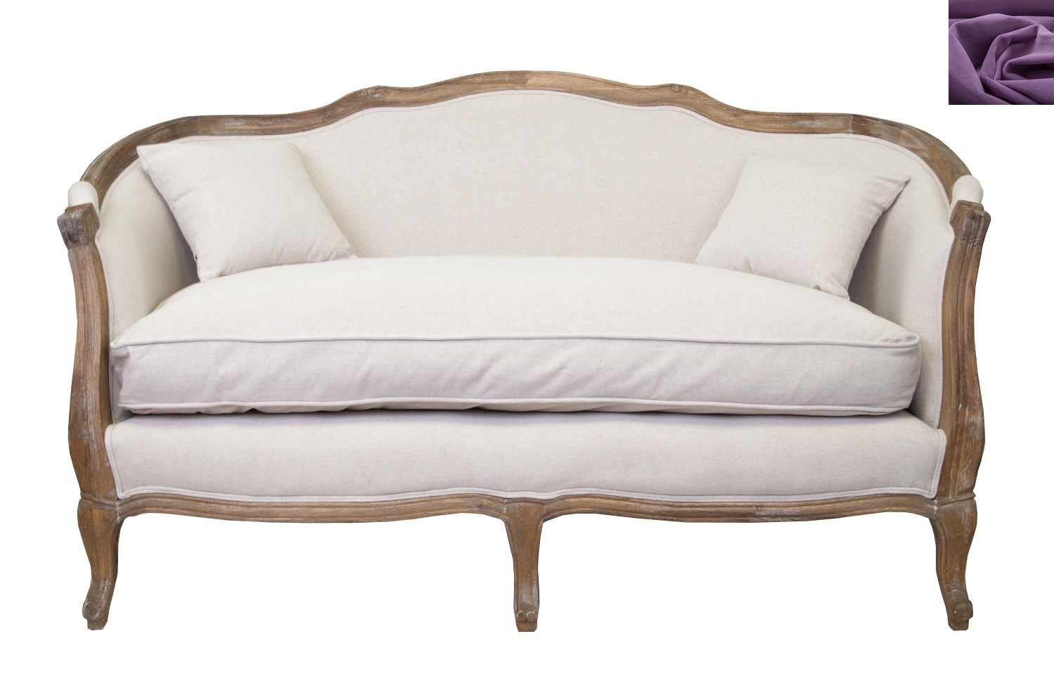 Диван ампир Darcy 2 фиолетовый в интернет-магазине в Санкт-Петербурге