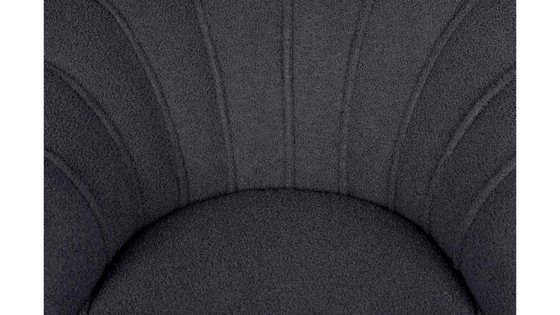 Низкое кресло ракушка Pearl Black Boucle на черных ножках в интерьере в Москве Низкое кресло ракушка Pearl Black Boucle на черных ножках в интерьере