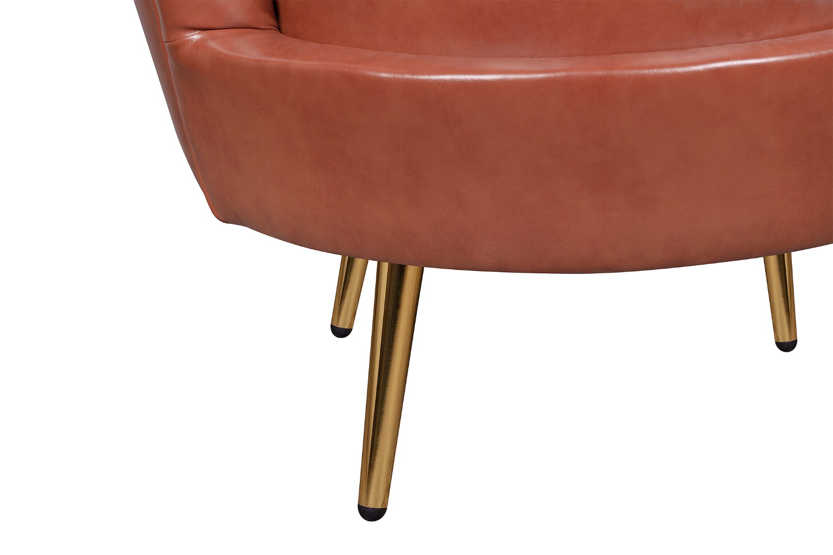 фото Низкое кресло ракушка Pearl Brown в интерьере