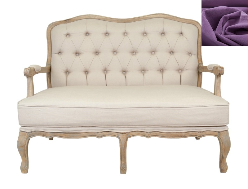 Прямой диван модерн Yareli фиолетовый в Санкт-Петербурге Прямой диван модерн Yareli фиолетовый