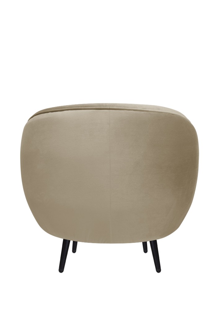 Мягкое кресло Small Benee Taupe на черных ножках в интернет-магазине
