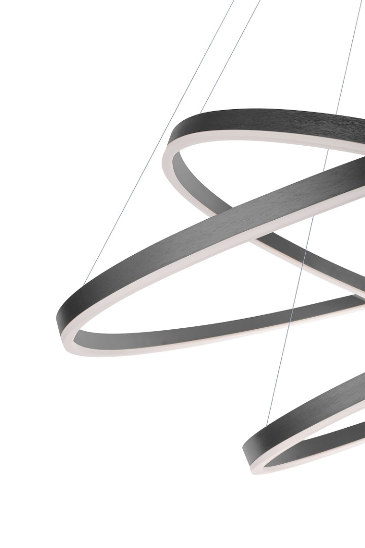 купить Люстра Orblaze 3 rings 600 black