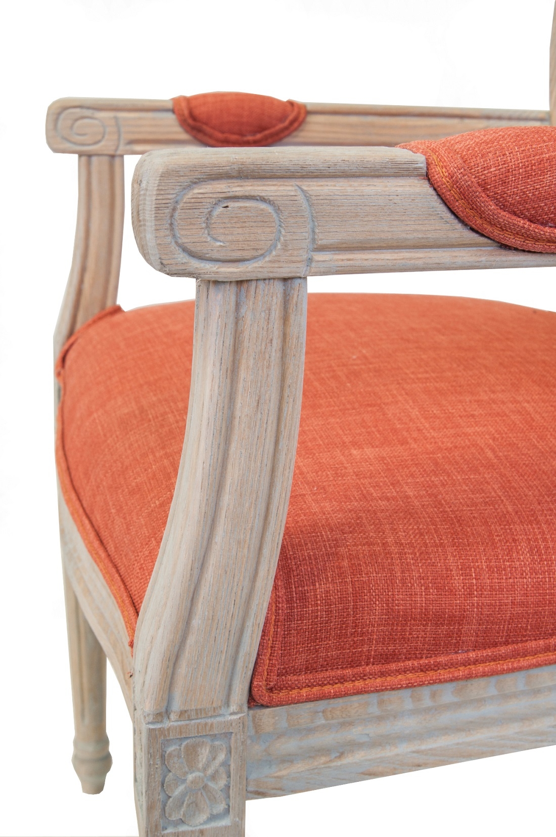 фото Мягкий стул с подлокотниками Diella Orange в Москве фото Мягкий стул с подлокотниками Diella Orange