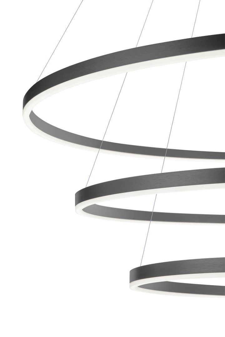 купить Люстра Orblaze 3 rings 800 black в интернет-магазине