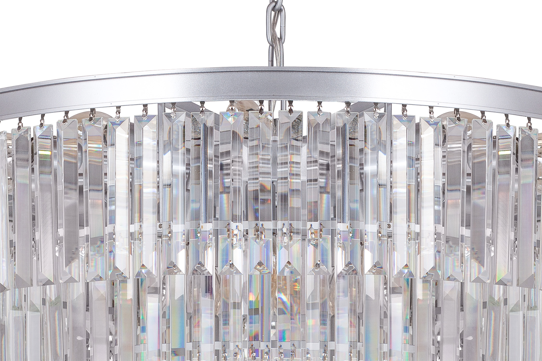 Люстра Odeon 5 Rings Silver в интерьере