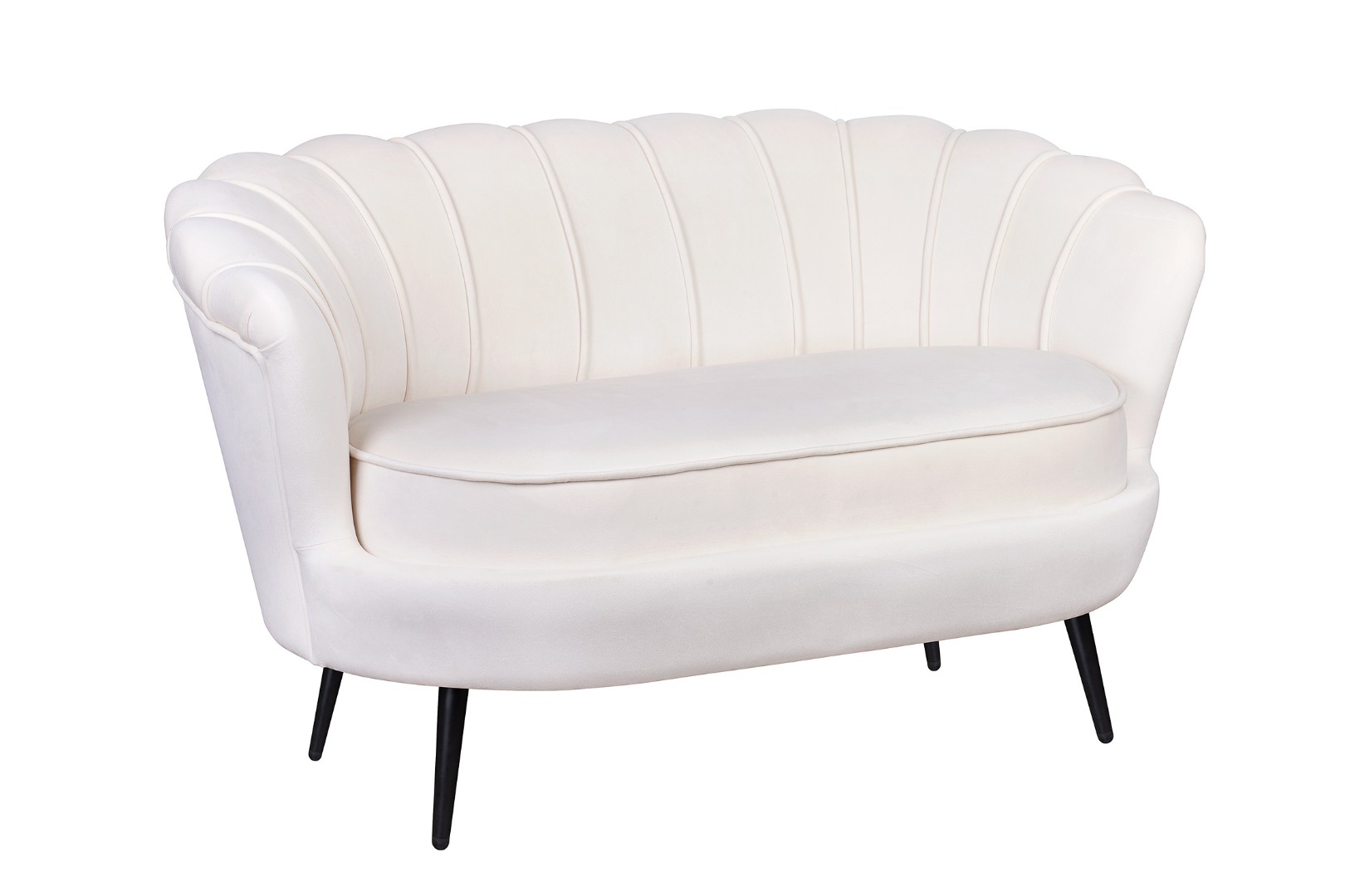 купить Диван ракушка Pearl Double Beige на черных ножках в Москве купить Диван ракушка Pearl Double Beige на черных ножках