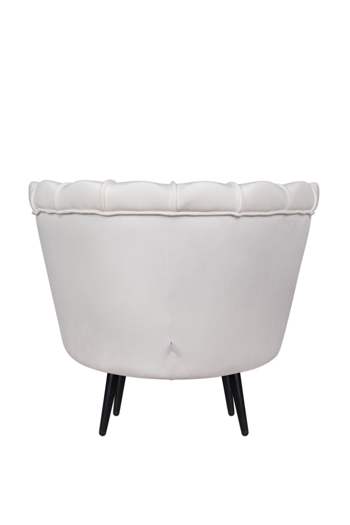 Кресло ракушка Pearl Beige на черных ножках в интернет-магазине в Москве Кресло ракушка Pearl Beige на черных ножках в интернет-магазине