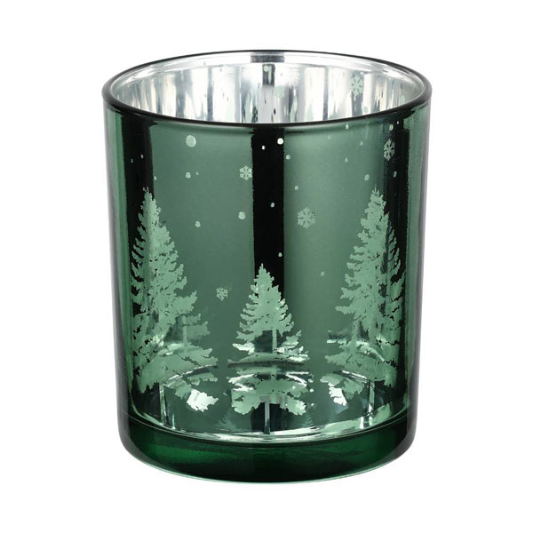 422512 Подсвечник рождественский LUKUT, стекло/зелёный,серебро, 70?80х70 мм в Санкт-Петербурге 422512 Подсвечник рождественский LUKUT, стекло/зелёный,серебро, 70?80х70 мм