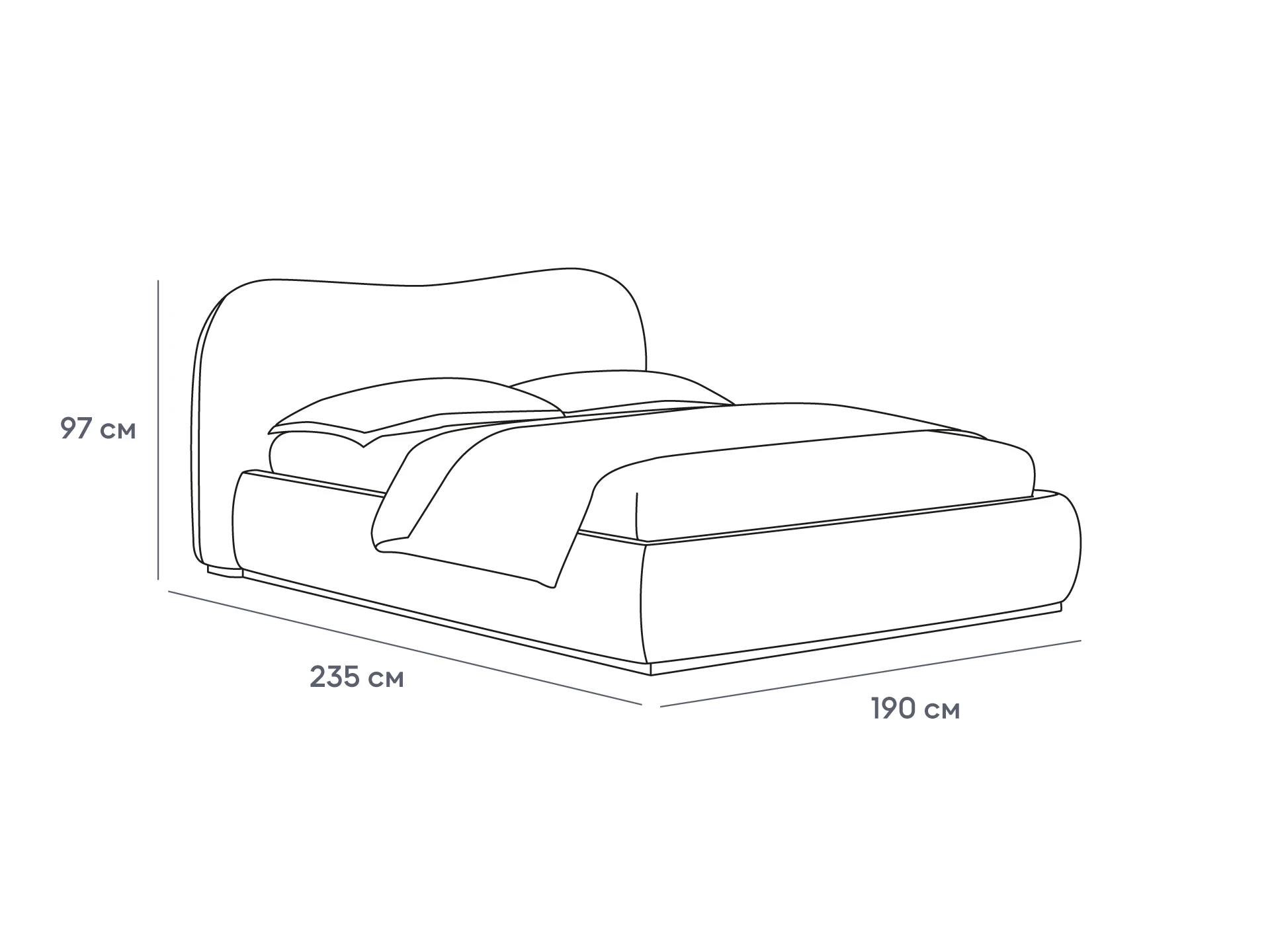 фото Кровать Patti с подъемным механизмом в интерьере