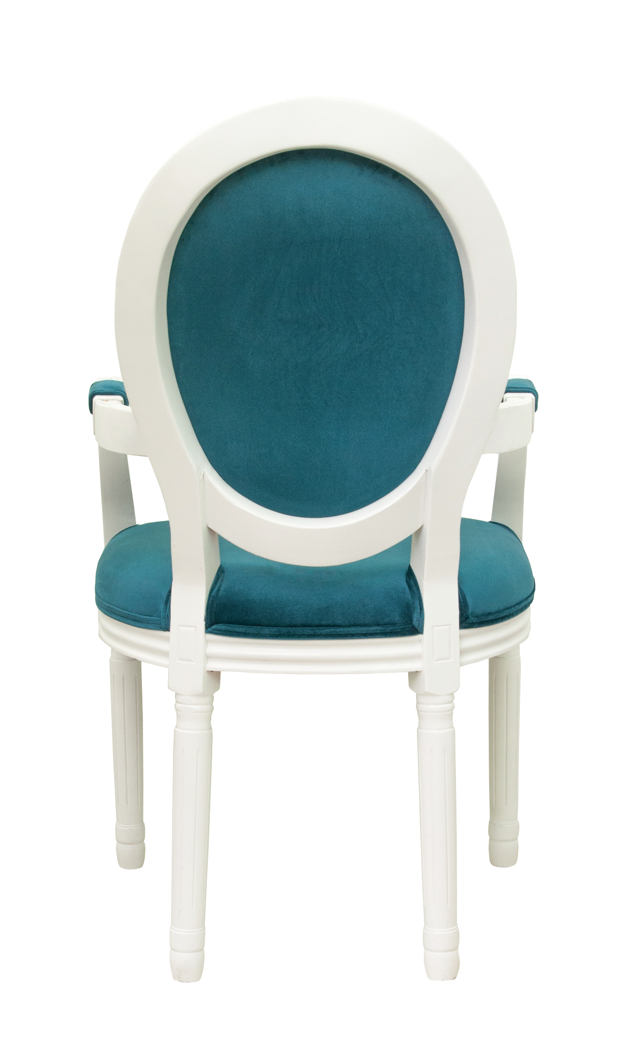 заказать Мягкий стул с подлокотниками Volker Arm Blue and White