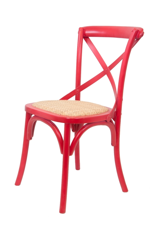 Стул ретро Cross Back Red в интернет-магазине в Москве Стул ретро Cross Back Red в интернет-магазине