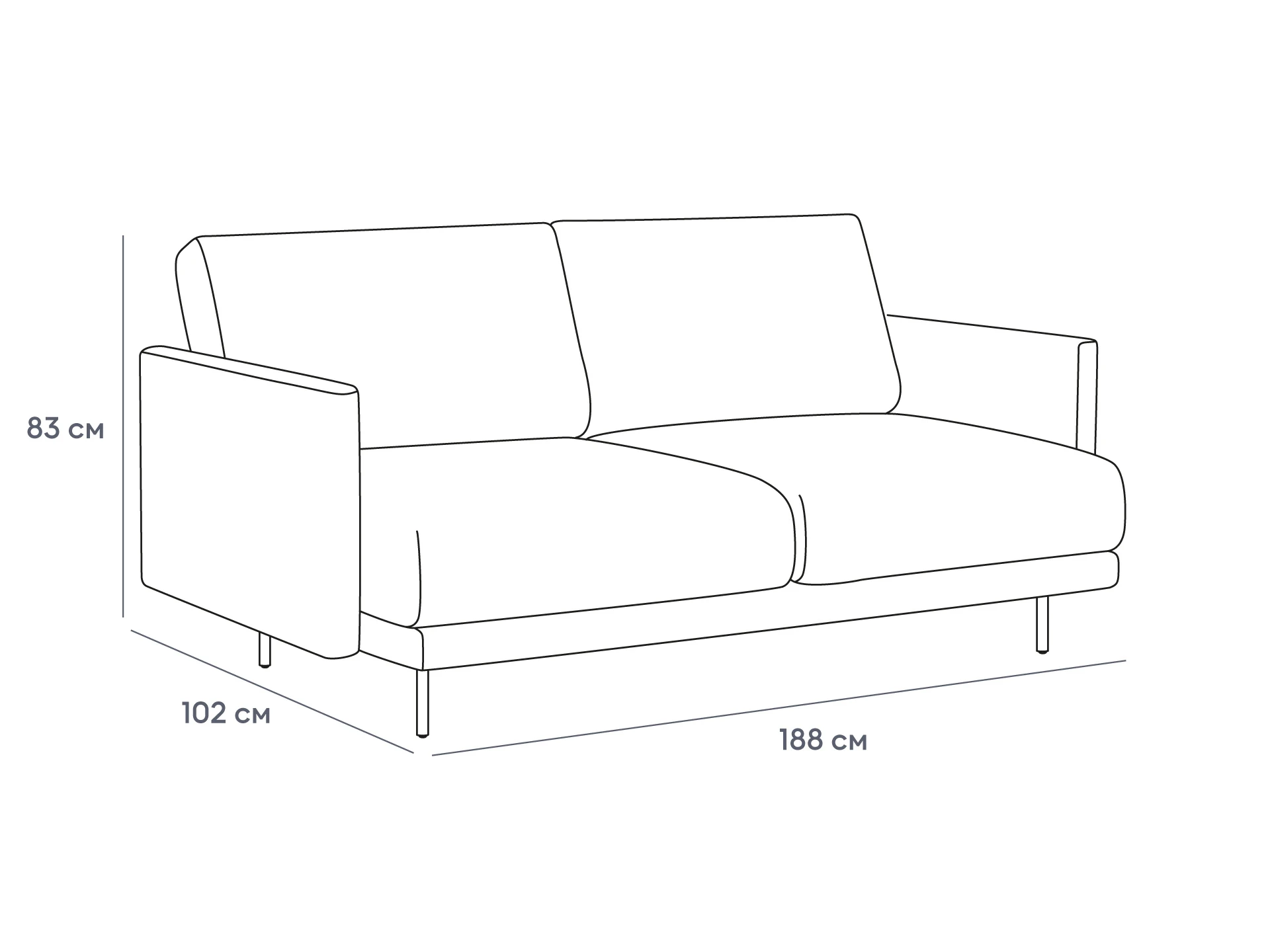 Диван Ricadi в интерьере в Москве Диван Ricadi в интерьере