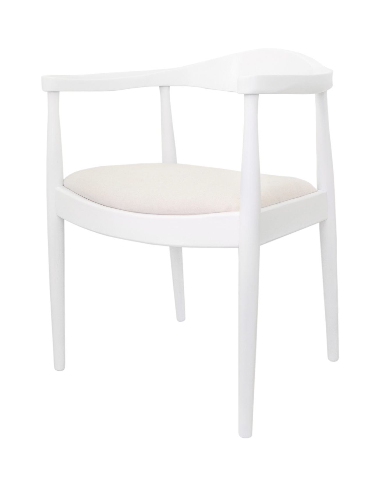 Мягкий стул с подлокотниками Carlo White в интернет-магазине в Москве Мягкий стул с подлокотниками Carlo White в интернет-магазине