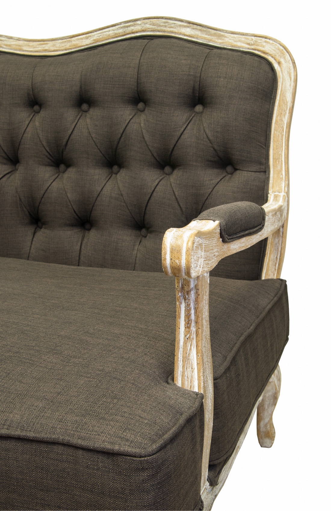 Двухместный дизайнерский диван Yareli Brown V2 в интернет-магазине