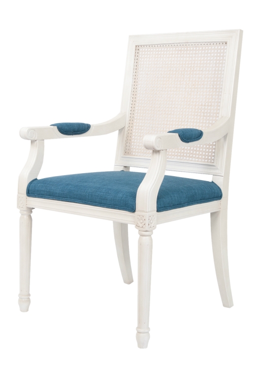 Мягкий стул с подлокотниками Wilton White в интернет-магазине в Москве Мягкий стул с подлокотниками Wilton White в интернет-магазине