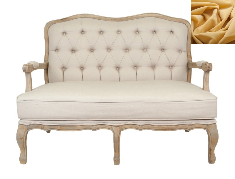 Прямой диван модерн Yareli цвет желтый в Санкт-Петербурге Прямой диван модерн Yareli цвет желтый