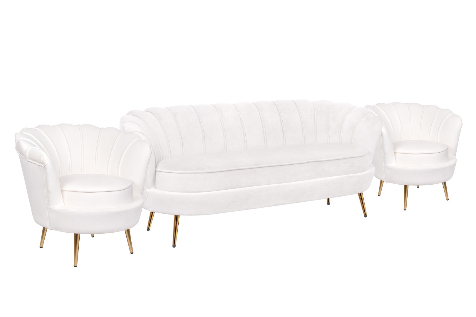 купить Комплект кресел и дивана ракушка Pearl Triple Beige