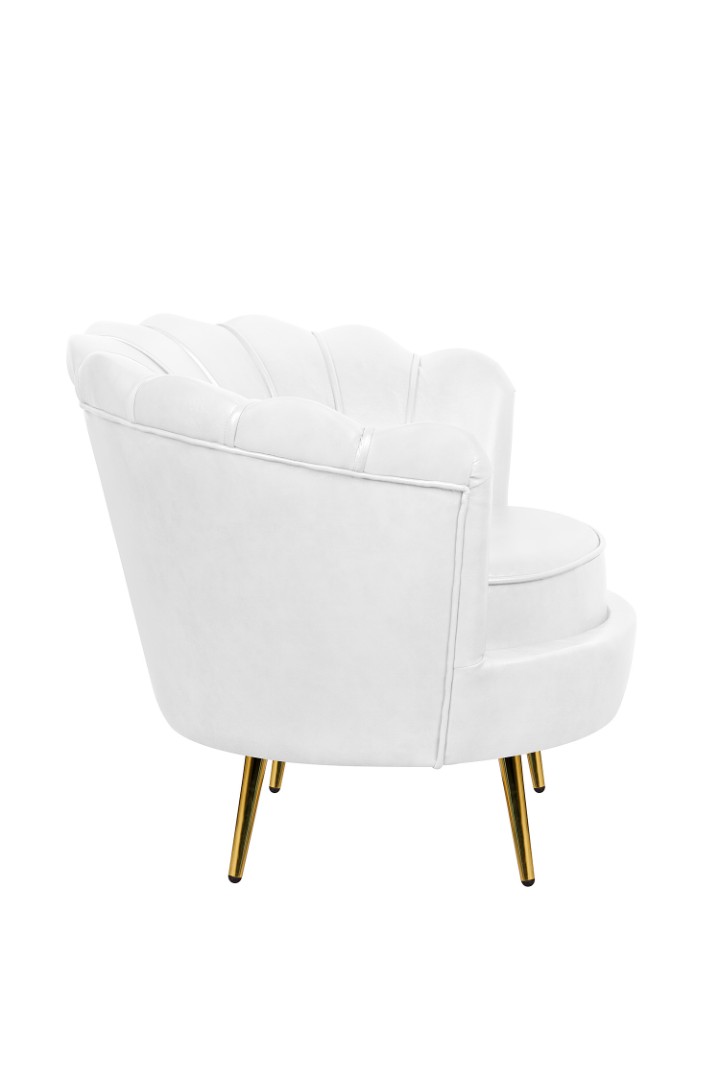 фото Низкое кресло ракушка Pearl White в Санкт-Петербурге