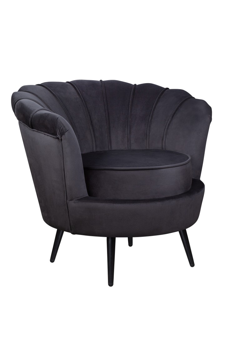 купить Низкое кресло ракушка Pearl черный V2 в Москве купить Низкое кресло ракушка Pearl черный V2