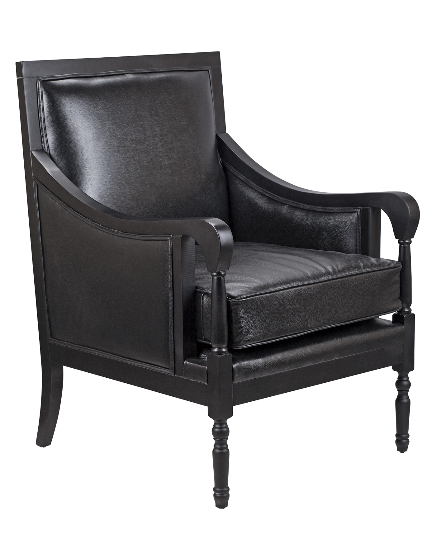 купить Классическое американское кресло Colin Black Leather