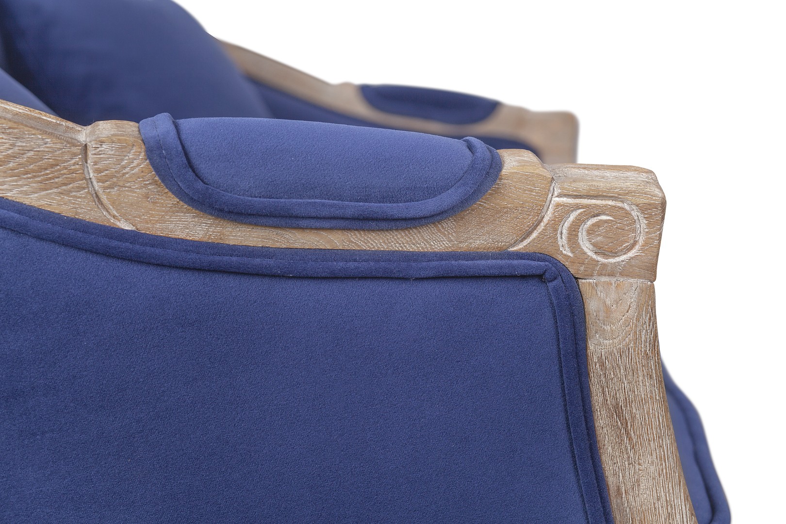 фото Дизайнерский двухместный диван Darcy 2 ампир синий в интерьере